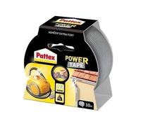 Pattex Power Tape, Ruban adhésif gris de 10m, extra fort pour charges lourdes, Bande adhésive toilée tous supports, Rouleau adhésif étanche