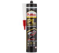 Pattex PL PREMIUM Objets Lourds Blanc, colle forte intérieur & extérieur, colle de fixation à forte adhérence, colle tous matériaux avec maintien immédiat, cartouche 460 g