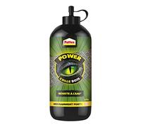 Pattex Power Colle à bois, colle forte pour le bois utilisable en intérieur et en extérieur abrité, colle transparente au séchage et résistante à l'eau, 225 g