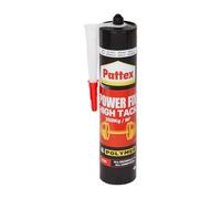 Pattex Power Fix High Tack, 350 kg/m2, Colle de fixation forte tous supports, Colle de construction puissante et flexible, Intérieur et Extérieur, Colle blanche, Cartouche de 460g