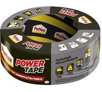 Pattex Power Tape, Ruban adhésif gris de 50m, extra fort pour charges lourdes, Bande adhésive toilée tous supports, Rouleau adhésif étanche