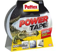 Pattex Ruban adhésif Power Tape – Transparent 10 m, extra fort, toilée tous supports, étanche