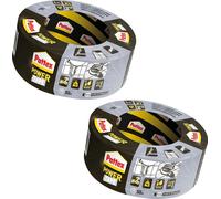 Pattex Power Tape Set Argent 48mm x 50m 2 pièces Imperméable à l'eau Robuste Outdoor