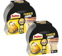 Pattex Power Tape set de 2 pièces argenté 48mm x 25m imperméable à l'eau extra fort