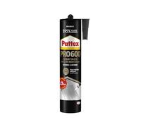 Pattex PRO 600, colle de montage, colle forte pour intérieur et extérieur, adhésif d'étanchéité résistant à l'eau et aux UV, blanc, 1 x 440 g