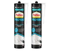 Pattex PRO100 Colle Acrylique, Colle de fixation pour intérieur, Multi-matériaux, Extra forte lavable à l'eau, 2 x 380 g