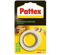 Pattex Double face douce, haute tenue, excellente résistance à l'humidité, pour appliquer des accessoires dans la salle de bain et la cuisine, monter des miroirs au mur ou à l'intérieur des armoires, 25 x 1,5 m