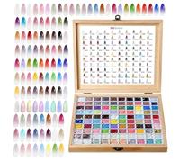 Patting Gel - 100 couleurs de 2 ml chacune - Dégradé de couleur hautement pigmenté - Longue durée - Palette d'ongles gel pour femmes et filles - Manucure française - Salon de studio - Design d'ongles