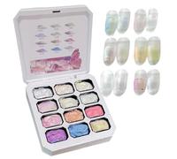 Patting Gel | 12 Colors High Pigmented Beginner Friendly | 1 Nail Design Patting Gels,for Home Salon DIY Enthusiasts Technicians Beginners Practice Personal Grooming
