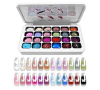 Patting Gel - 24 couleurs pour décoration d'ongles - Gel dégradé - Pour débutantes, femmes, filles, mamans, épouses, mariées, étudiants en art, amateurs de bricolage - Salon