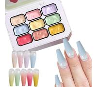 Patting Gel - 9-Color Soak Off Polishing, Sponge Painting Nail Kit