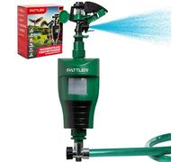 PATTLER® Jet d'eau Repulsif Chat Exterieur - Dissuasif Oiseaux, Répulsif Chat - Repulsif Chat Exterieur Via Un Système d'Arrosage - Portée Jusqu'à 10 m - Détecteur de Mouvement - 1 Unité