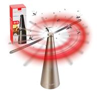 PATTLER® Ventilateur Anti Mouche de Table Rechargeable - Noir | Répulsif Mouches, Moustiques et Guêpes Intérieur/Extérieur | Terrasse, Jardin, Camping - Chasse Mouche de Table - 1 Pièce