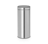 Brabantia 115349 Poubelle Touch Bin Unie 30 litres Acier Inoxydable Matt Steel 32 x 29.5 x 72 cm