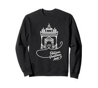 Patuxai, Vientiane, Laos Signature Cœur Art Souvenir Sweatshirt