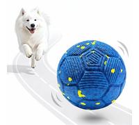 Patzoober Balle interactive intelligente pour chien, enroulable, rebondissante et rotative avec matériau E-TPU résistant à la mastication, étanche IP54, pour chiens de taille moyenne et grande (bleu)