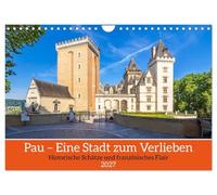 Pau - Eine Stadt zum Verlieben (Wandkalender 2027 DIN A4 quer), CALVENDO Monatskalender: Historische Schätze und französisches Flair