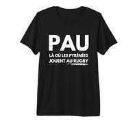 Pau là où Les Pyrénées Jouent au Rugby T-Shirt Haut de Gamme