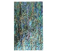 Paua Shell Inlay Plaque de placage avec dos adhésif pour travaux manuels, 14 x 24 cm - Véritable coquille d'ormeau flexible pour décoration de meubles et d'instruments