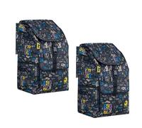 PAUANI 1/2PCS Sac De Rechange for Chariot Réutilisable - 45L Sac À Provisions, Sac De Rangement Pliable en Tissu Oxford Imperméable, Sac À Sac De Rechange De Chariot Provisions Multifonction(F,2PCS)