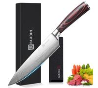 PAUDIN Couteau de Chef, couteau de cuisine 8 pouces professionnel, couteau de Chefs Ultra tranchant avec lame longue durée, couteau à découper en acier inoxydable à haute teneur en carbone