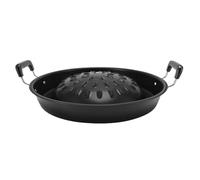 Pauf de grill BBQ coréen thaïlandais, toppers à barbecue en fer Assiettes de barbecue pour shabu végétal de porc de porc de porc viande garlique (35cm/13.78in Black)