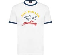 Paul And Shark Big Logo T Shirt Blanc 010 S Male