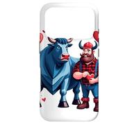 Paul Bunyan & Babe The Blue Ox Le Jour de la Saint-Valentin Coque pour iPhone 17 Pro