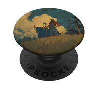 Paul Bunyan et Babe The Blue Ox PopSockets PopGrip Adhésif