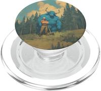 Paul Bunyan et Babe The Blue Ox PopSockets PopGrip pour MagSafe
