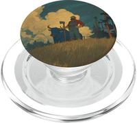 Paul Bunyan et Babe The Blue Ox PopSockets PopGrip pour MagSafe
