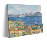 Paul Cezanne Painter Works《The Bay of Marseilles》Posters Impression d'art mural sur toile Décoration d'intérieur 30 x 45 cm