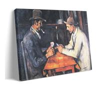 Paul Cezanne Painter Works《The Card Players》Posters imprimés sur toile Décoration murale Cadeau Décoration d'intérieur 20 x 30 cm