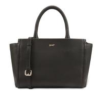 PAUL COSTELLOE JINSHA Sac à main avec poignée sur le dessus, sac multi-voies en cuir grainé pour femme avec bandoulière réglable et poignée de préhension, sac à bandoulière à fermeture éclair, noir