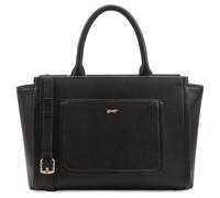 PAUL COSTELLOE SHINANO Sac à main en cuir pour femme avec poignée sur le dessus, sac à bandoulière avec 3 options de couleur élégantes, SHINANO, noir profond, Medium