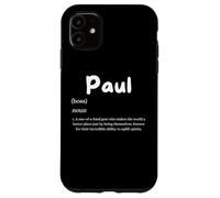 Paul Definition Personalized Name Custom Costume for Pauls Coque pour iPhone 11