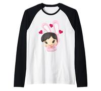 Paul Frank Bunny Girl Love Hearts Saint-Valentin Manche Raglan