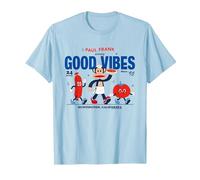 Paul Frank Diner Julius Monkey Sert Good Vibes T-Shirt, Homme, Bleu Céleste, XXL