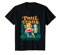 Paul Frank Julius Un Singe se perd dans la Nature en Camping pour Enfants T-Shirt
