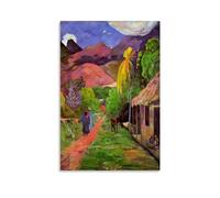 Paul Gauguin Painter Works《Road in Tahiti》Poster sur toile Décoration murale pour salon 60 x 90 cm