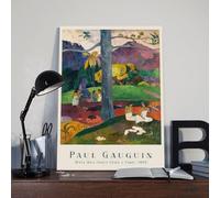 Paul Gauguin Poster Art Print Mata Mua (In Olden Times) Reproduction de peinture à l'huile abstraite vintage ferme impressionniste moderne décoration murale pour bureau, chambre à coucher, salon