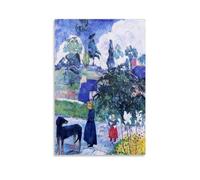 Paul Gauguin - Œuvres de peintres célèbres (Parmi les lys ) - Impression sur toile - Œuvres d'art - Idée cadeau - Esthétique - 30 x 45 cm