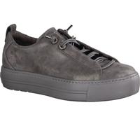 Paul Green 5417-086 Baskets pour femmes, cuir, Iron (gris), laçage rapide - Chaussures femme Top Tendances, Gris, cuir (velours métallisé)