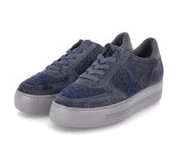 Paul Green 5487-02 Chaussures basses à lacets en cuir et textile pour femme en bleu, bleu, 38 EU