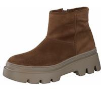 Paul Green 8113-006 Bottines fourrées, femme, cuir, marron, tige courte - Chaussures mode bottines / bottes, marron, cuir (soft suede), hauteur talon : 25 mm