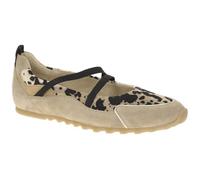 Paul Green Ballerine pour femme 1191-049 en daim beige, Léopard marron., 37.5 EU