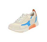 Paul Green Baskets basses crème / azur / orange, Taille 38