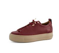 Paul Green Baskets basses pour femme - Chaussures de sport avec semelle confortable en EVA - Chaussures pour femme - Pour le quotidien et le bureau, Rouge 43 x, 39 EU