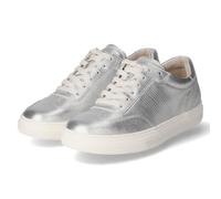 Paul Green Baskets basses pour femme en cuir lisse argenté, argenté, 38.5 EU