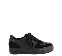 Paul Green Baskets pour femme 5230-211 en cuir lisse noir, Noir , 38 EU